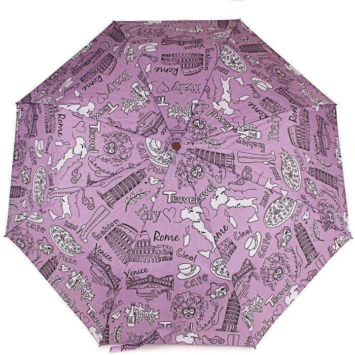 Зонт женский AIRTON стильный полуавтомат фиолетовый купить недорого в Ты Купи