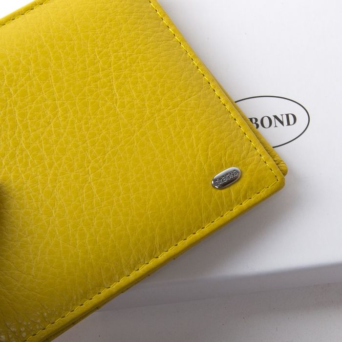 Женский кожаный кошелек Classik DR. BOND WN-7 yellow купить недорого в Ты Купи