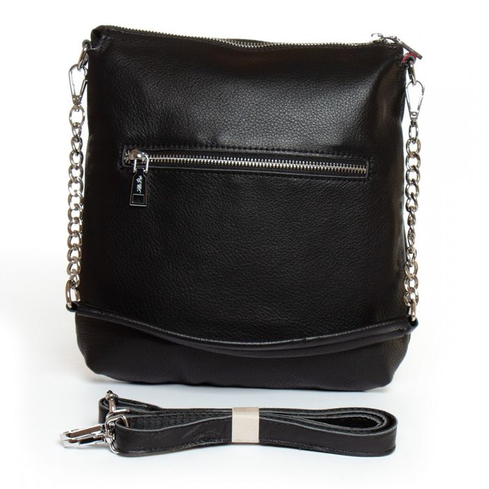 Жіноча чорна шкіряна сумка ALEX RAI 2030-9 black купити недорого в Ти Купи