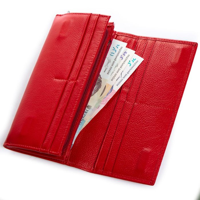 Женский кожаный кошелек Classik DR. BOND W502-2 red купить недорого в Ты Купи