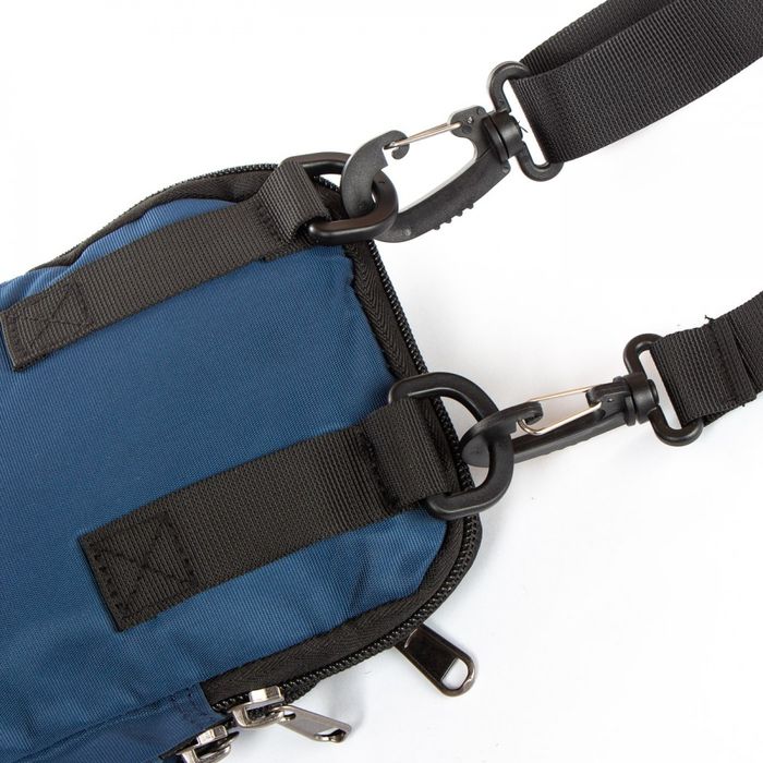 Мужская тканевая сумка через плечо Lanpad 61038 blue купить недорого в Ты Купи