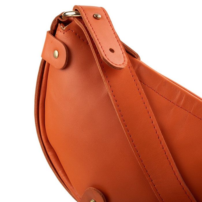 Шкіряна жіноча сумка-клатч LASKARA LK-DM232-orange купити недорого в Ти Купи
