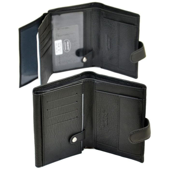 Кожаный кошелек Classik DR. BOND RFID M1 black купить недорого в Ты Купи