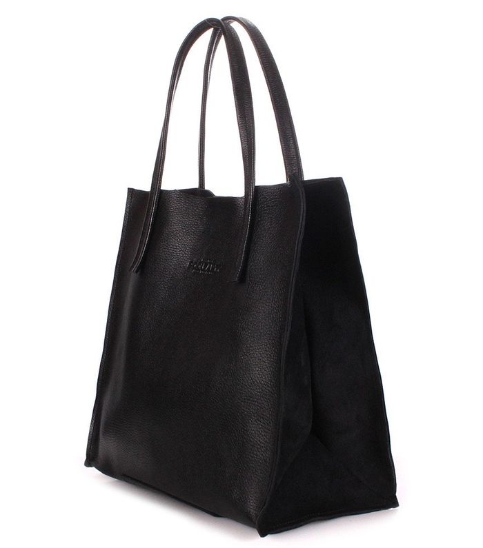 Кожаная женская сумка POOLPARTY Soho черная купить недорого в Ты Купи