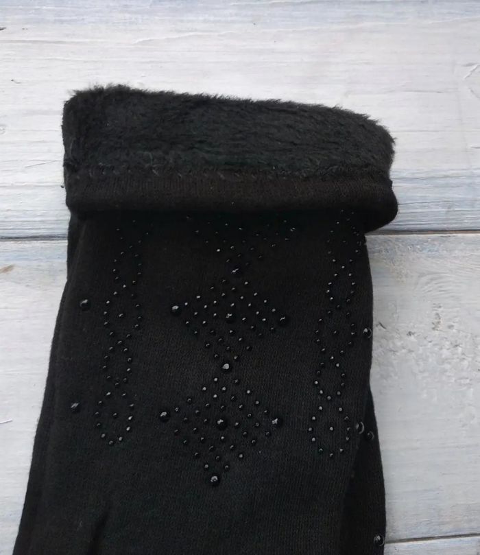 Жіночі розтяжні рукавички Чорні 8715S2 М купити недорого в Ти Купи