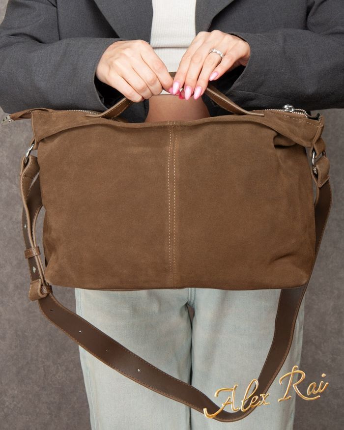 Женская замшевая сумка ALEX RAI 8818 khaki купить недорого в Ты Купи