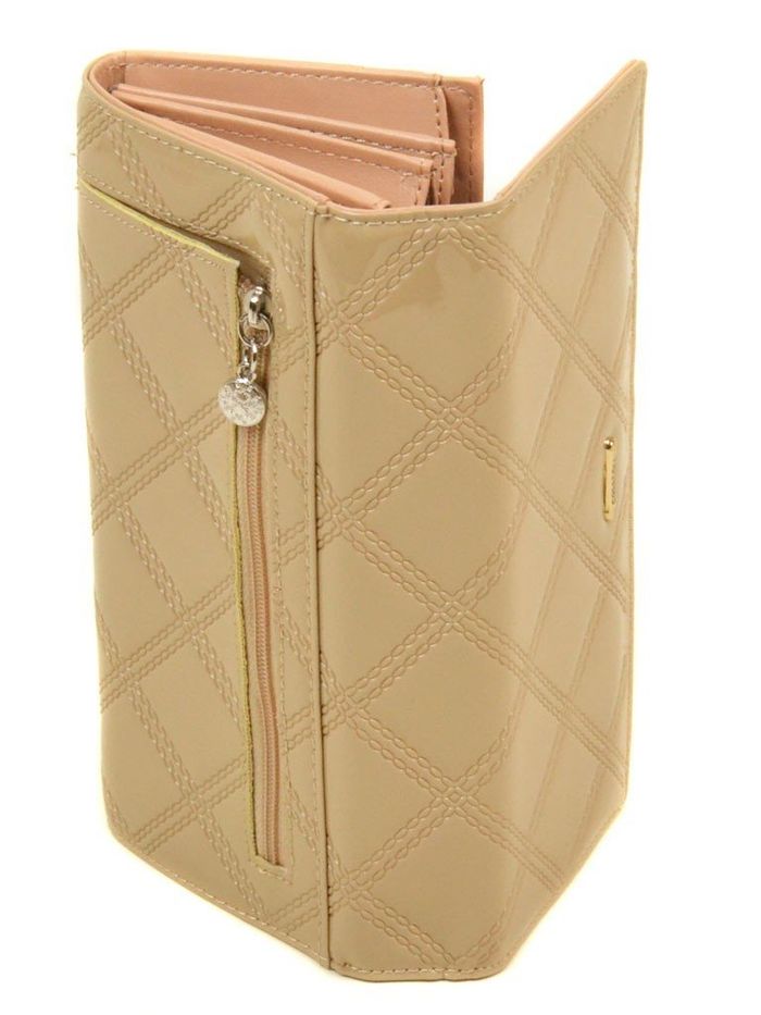 Жіночий стильний бежевий гаманець Cossrol Rose Series-2 WD-4 beige купити недорого в Ти Купи