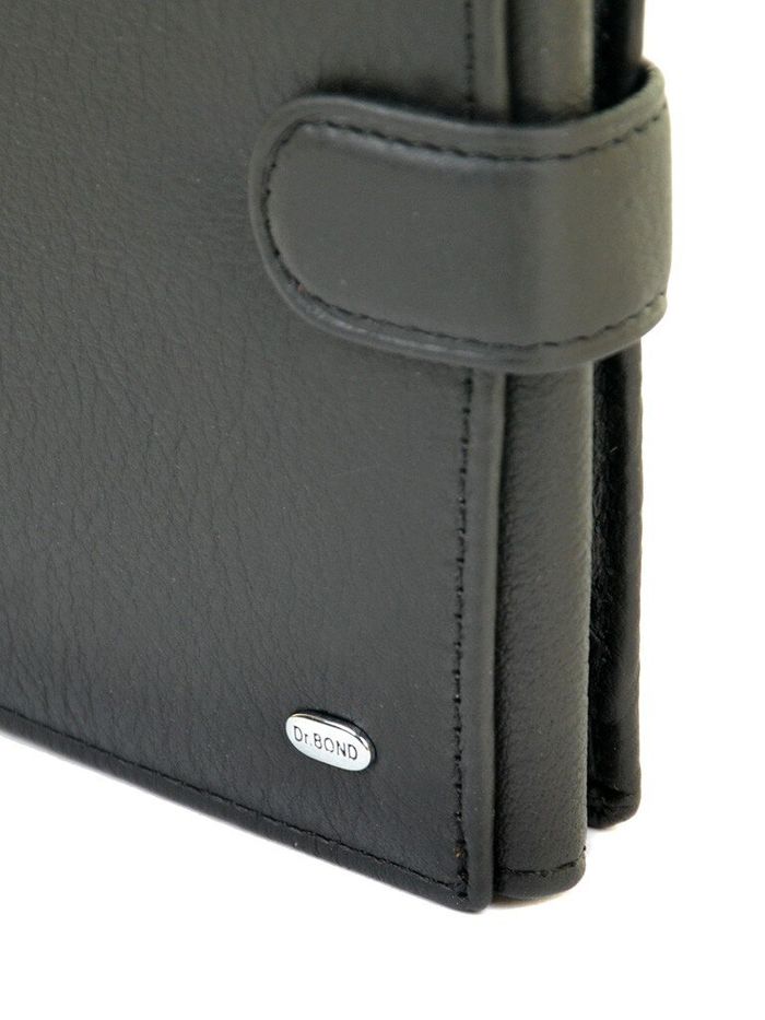 Кожаный кошелек Classik DR. BOND RFID M1 black купить недорого в Ты Купи