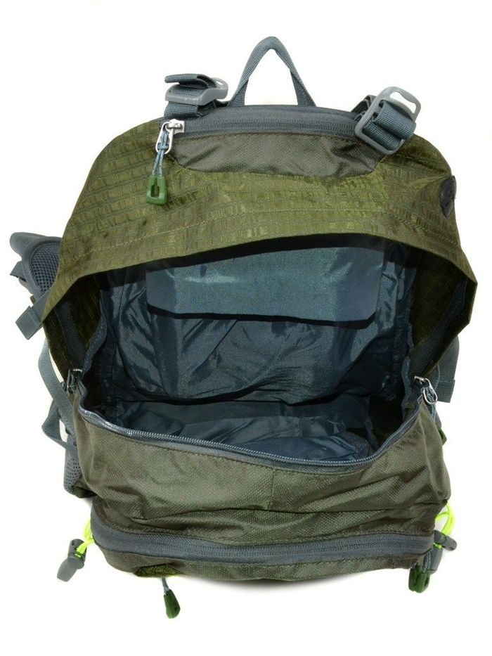 Мужской зеленый туристический рюкзак из нейлона Royal Mountain 4096 dark-green купить недорого в Ты Купи