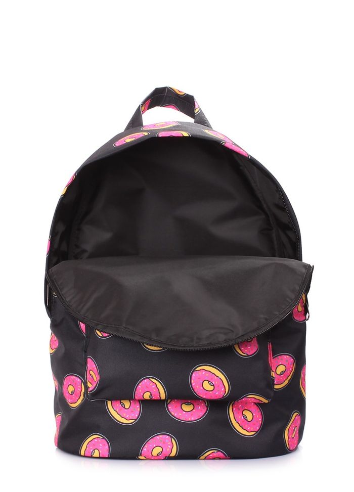 Женский текстильный рюкзак POOLPARTY backpack-donuts купить недорого в Ты Купи