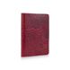 Кожаная красная обложка на паспорт HiArt PC-01 Mehendi Art Красный