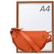 Кожаная женская сумка-клатч LASKARA LK-DM232-orange