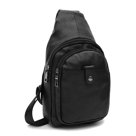 Мужской кожаный рюкзак Keizer K1084bl-black купить недорого в Ты Купи