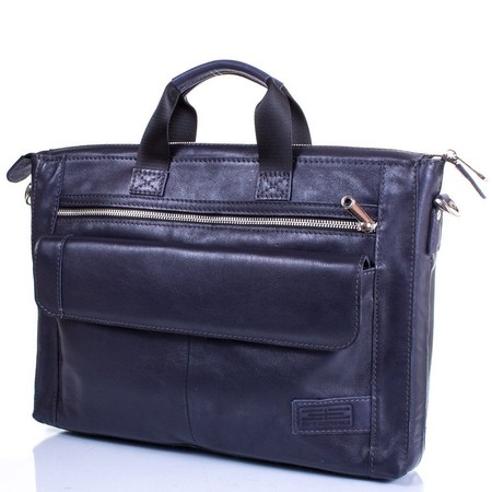 Кожаная мужская синяя сумка ETERNO ERM415BL купить недорого в Ты Купи