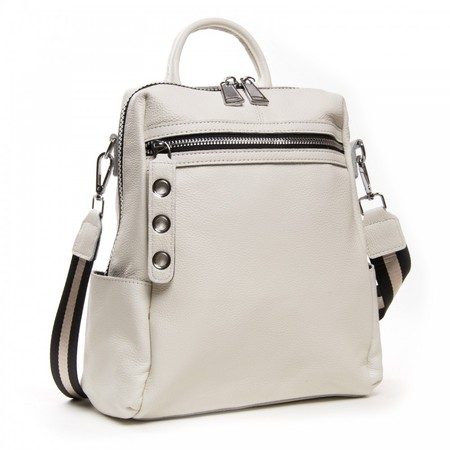 Женская кожаная сумка рюкзак ALEX RAI 31-8781-9 rice-white купить недорого в Ты Купи