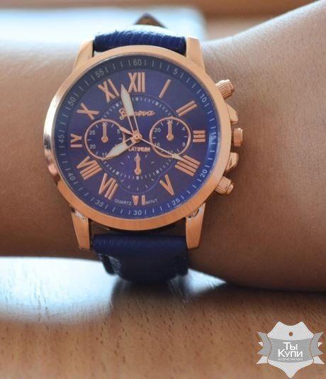 Жіночий годинник Geneva Uno Blue (1362) купити недорого в Ти Купи