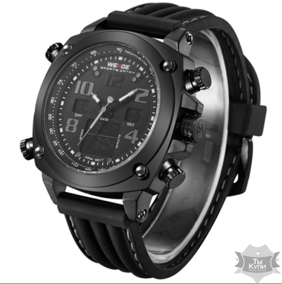 Чоловічий наручний спортивний годинник Weide Stone (5209) купити недорого в Ти Купи