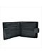 Мужской кожаный кошелек Weatro 12 х 10 х 3 см Черный wtro-308