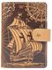 Обложка для паспорта из кожи Hi Art «Discoveries» PB-03S/1 Shabby Honey Песочный купить недорого в Ты Купи