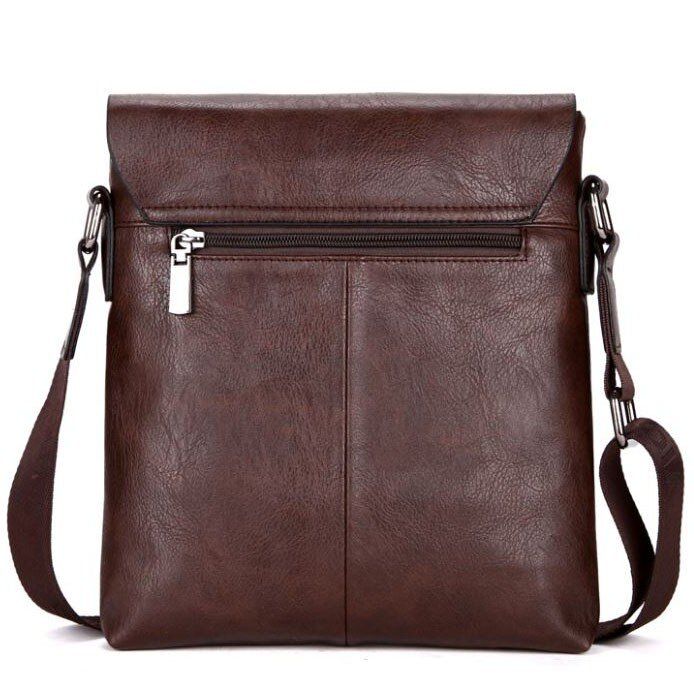 Чоловіча темно-коричнева сумка через плече Polo 8811 купити недорого в Ти Купи