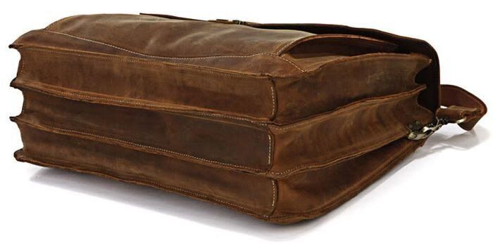 Мужской кожаный портфель Vintage 14100 Коричневый купить недорого в Ты Купи