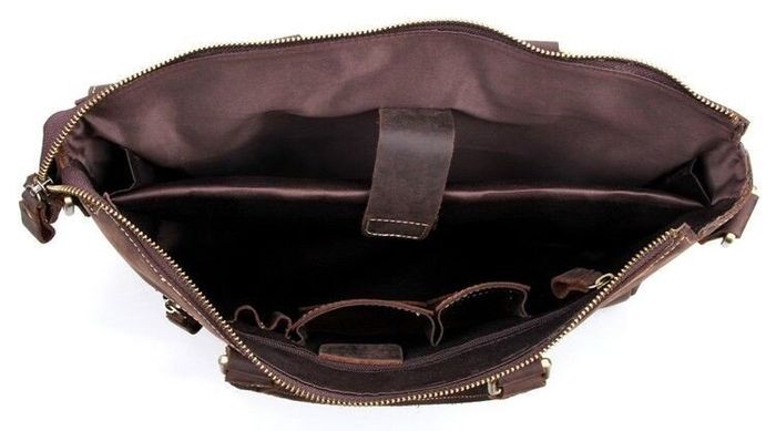 Чоловіча діловий шкіряна коричнева сумка Vintage 14161 Коричневий купити недорого в Ти Купи