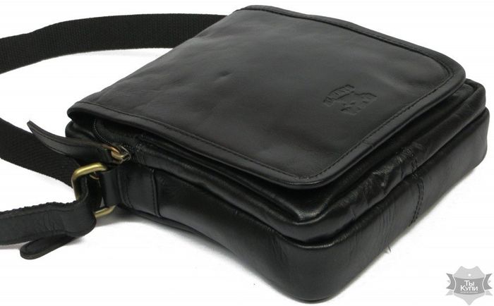 Мужская кожаная черная сумка-планшет Always Wild 5031 black купить недорого в Ты Купи