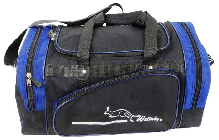 Спортивная сумка Wallaby, 271-4 черный с синим, 25 л купить недорого в Ты Купи