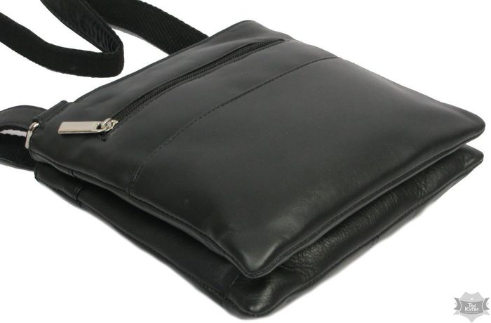 Мужская кожаная чёрная сумка-планшет Always Wild 108-1-spn купить недорого в Ты Купи