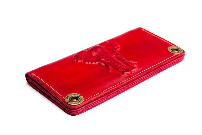 Жіночий гаманець ручної роботи Gato Negro Elephant червоний купити недорого в Ти Купи