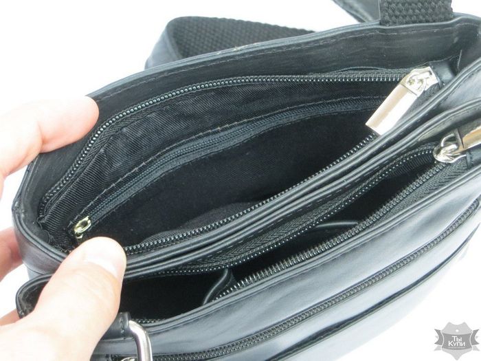 Чоловіча шкіряна чорна сумка-планшет Always Wild 108-1-spn купити недорого в Ти Купи