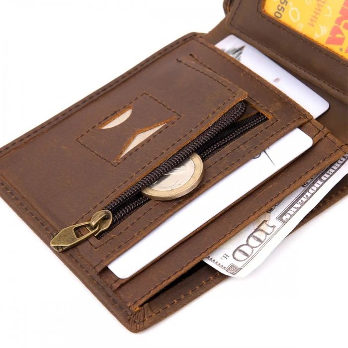 Чоловічий шкіряний гаманець Vintage 20445 купити недорого в Ти Купи