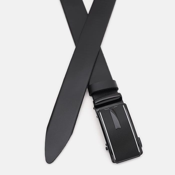 Чоловічий шкіряний ремінь Borsa Leather 150v1genav36-black купити недорого в Ти Купи