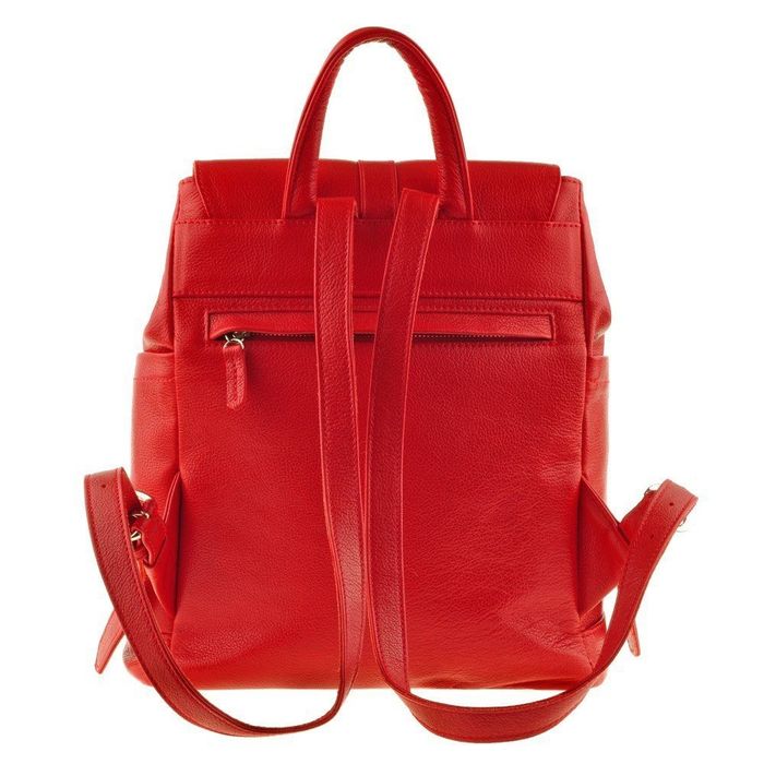Женский кожаный рюкзак BlankNote «Олсен барби» bn-bag-13-rubin купить недорого в Ты Купи