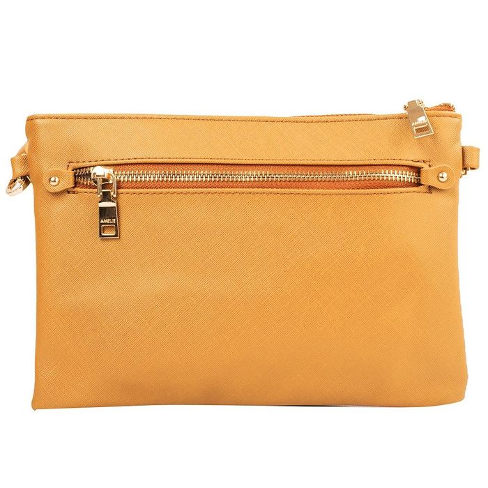 Женская сумка-клатч из кожзама AMELIE GALANTI A991705-yellow купить недорого в Ты Купи