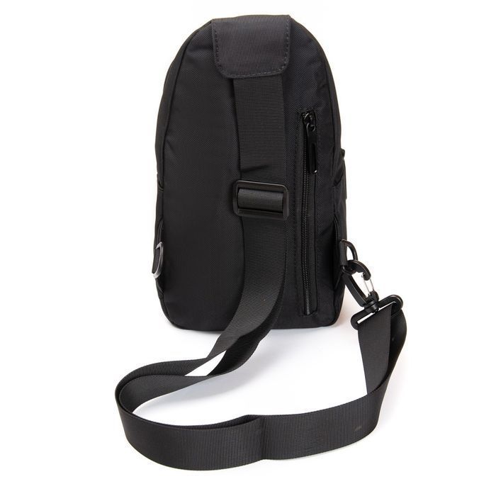 Мужская тканевая сумка-слинг Lanpad 35005 black купить недорого в Ты Купи