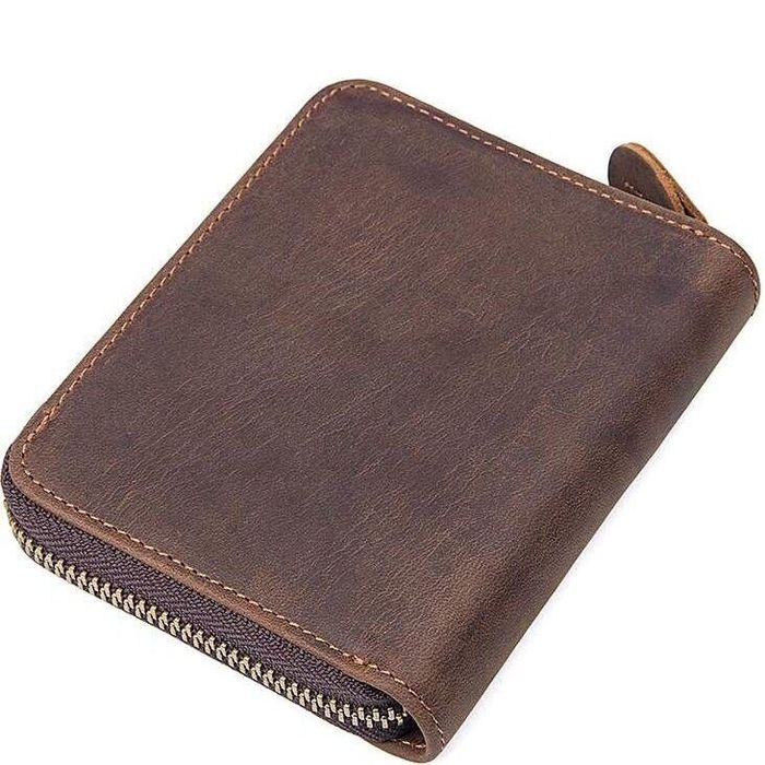 Чоловічий шкіряний гаманець Vintage 14535 Темно-коричневий купити недорого в Ти Купи