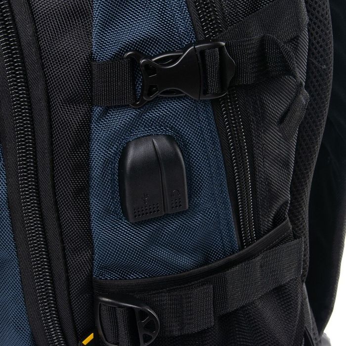 Рюкзак для ноутбука з USB Power In Eavas 9688 black-blue купити недорого в Ти Купи