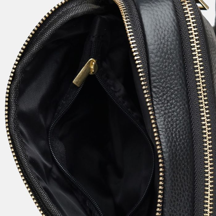 Жіноча шкіряна сумка Borsa шкіра K11906-чорна купити недорого в Ти Купи