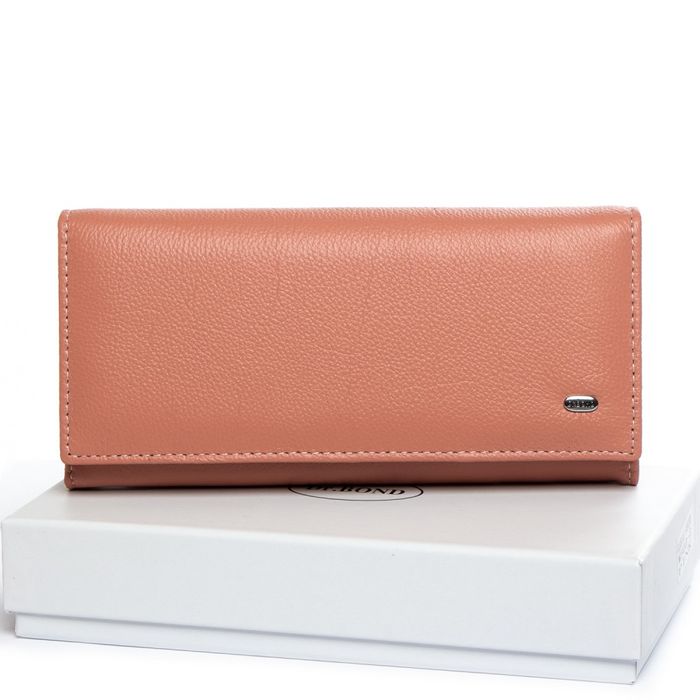 Шкіряний жіночий гаманець Classik DR. BOND W502-2 pink купити недорого в Ти Купи