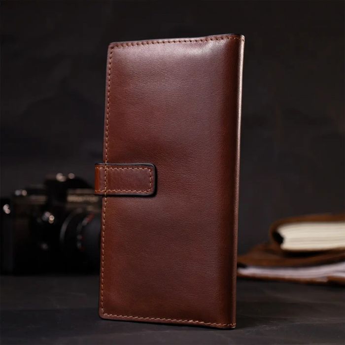 Шкіряний чоловічий гаманець ручної роботи GRANDE PELLE 11660 купити недорого в Ти Купи