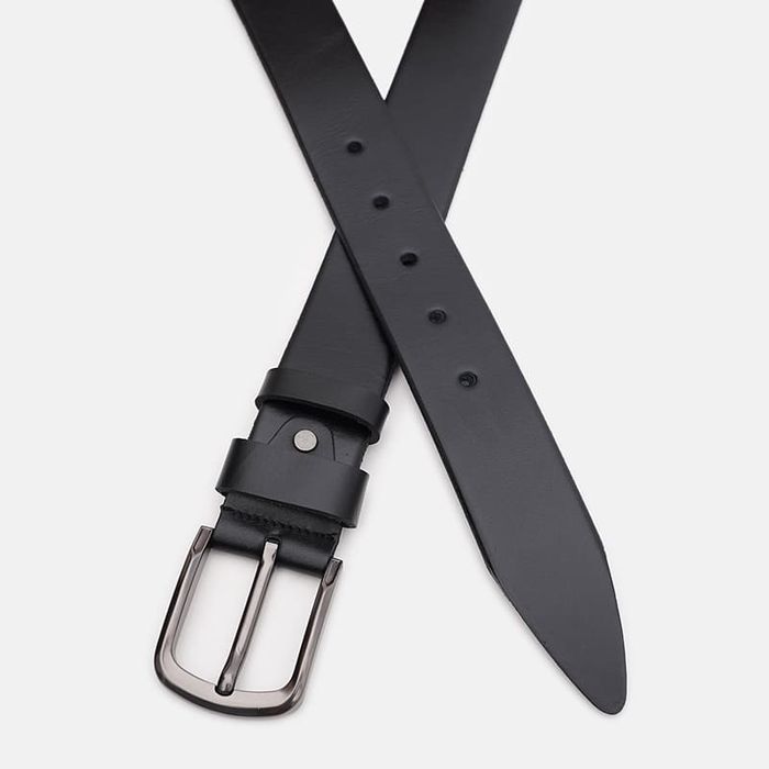 Мужской кожаный ремень Borsa Leather 150v1fx77-black купить недорого в Ты Купи