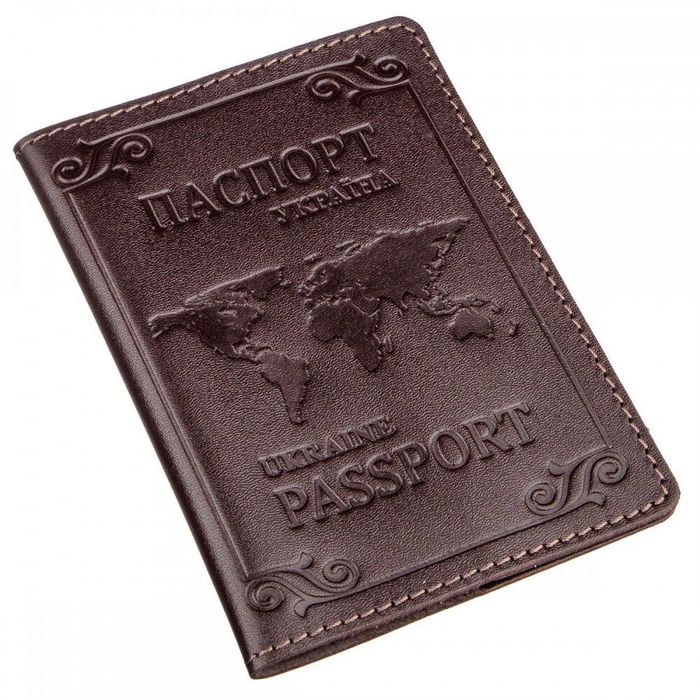 Червона жіноча обкладинка для паспорта з натуральної шкіри Shvigel 13981 купити недорого в Ти Купи