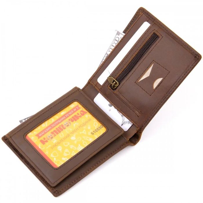 Чоловічий шкіряний гаманець Vintage 20445 купити недорого в Ти Купи