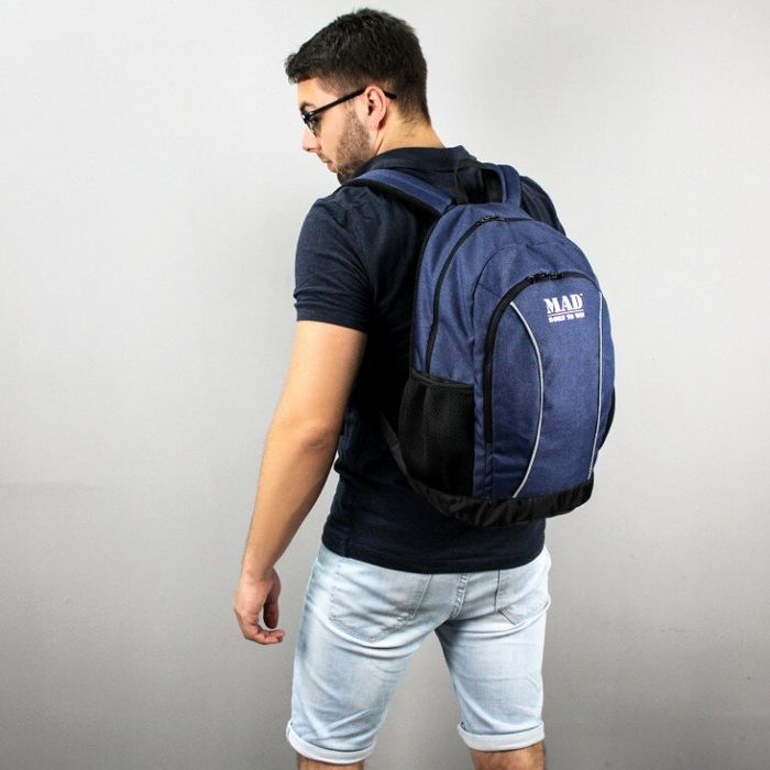 Городской синий рюкзак MAD MAINCITY RMA51 купить недорого в Ты Купи