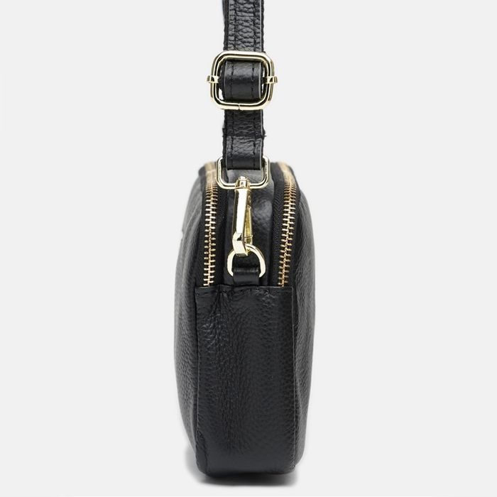 Женская кожаная сумка Borsa Leather K11906-black купить недорого в Ты Купи