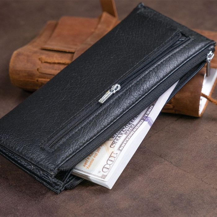 Жіночий шкіряний гаманець ST Leather 19324 Чорний купити недорого в Ти Купи