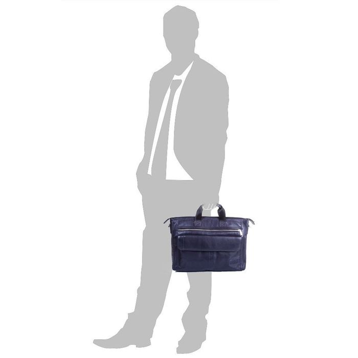 Шкіряне чоловіче синя сумка ETERNO ERM415BL купити недорого в Ти Купи