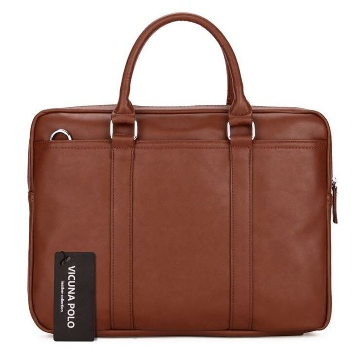Чоловіча коричнева ділова сумка Polo 6610-4 купити недорого в Ти Купи