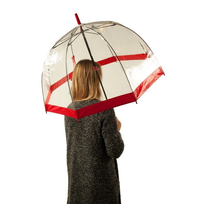 Женский механический зонт-трость Fulton Birdcage-1 L041 Red (Красный) купить недорого в Ты Купи